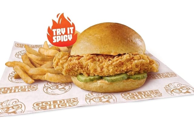 Big & Golden / Wicked Chicken Sandwich Combo.