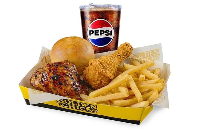 Golden Half & Half Chicken.